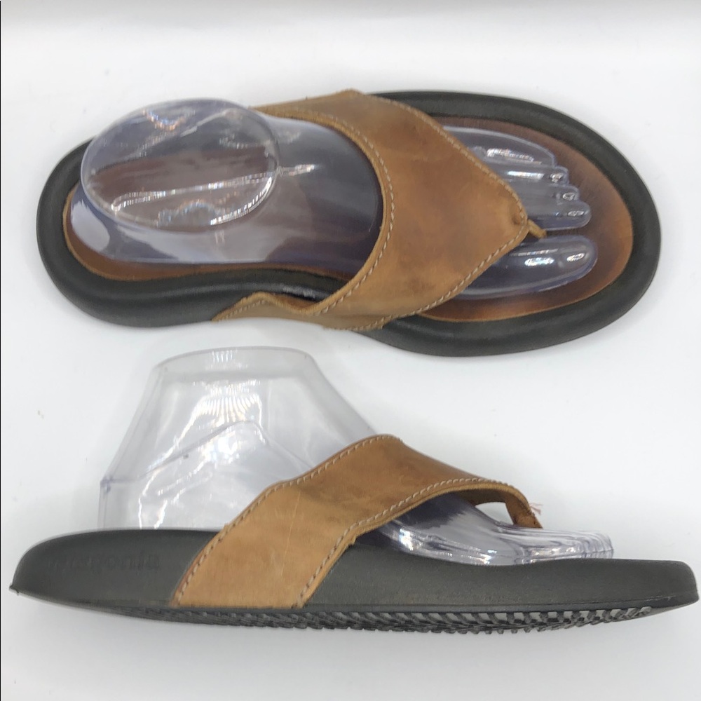 Patagonia Men’s Leather Flip Flop Sandals size 8